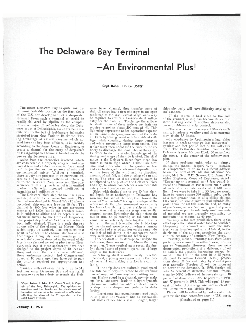 Maritime Reporter Magazine, page 27,  Jan 1973