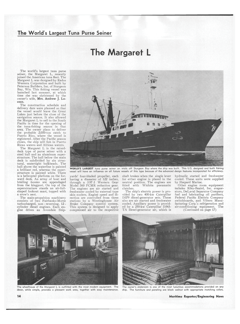 Maritime Reporter Magazine, page 12,  Feb 15, 1973