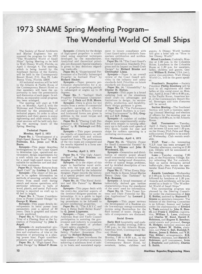 Maritime Reporter Magazine, page 10,  Mar 1973