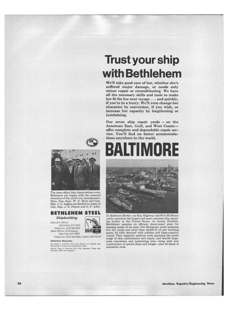 Maritime Reporter Magazine, page 4th Cover,  Mar 1973