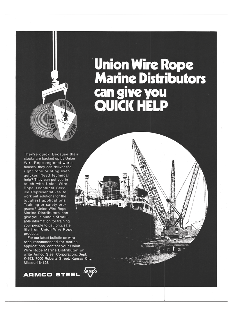 Maritime Reporter Magazine, page 3rd Cover,  Mar 15, 1973