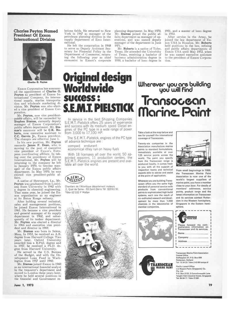 Maritime Reporter Magazine, page 17,  Jun 1973