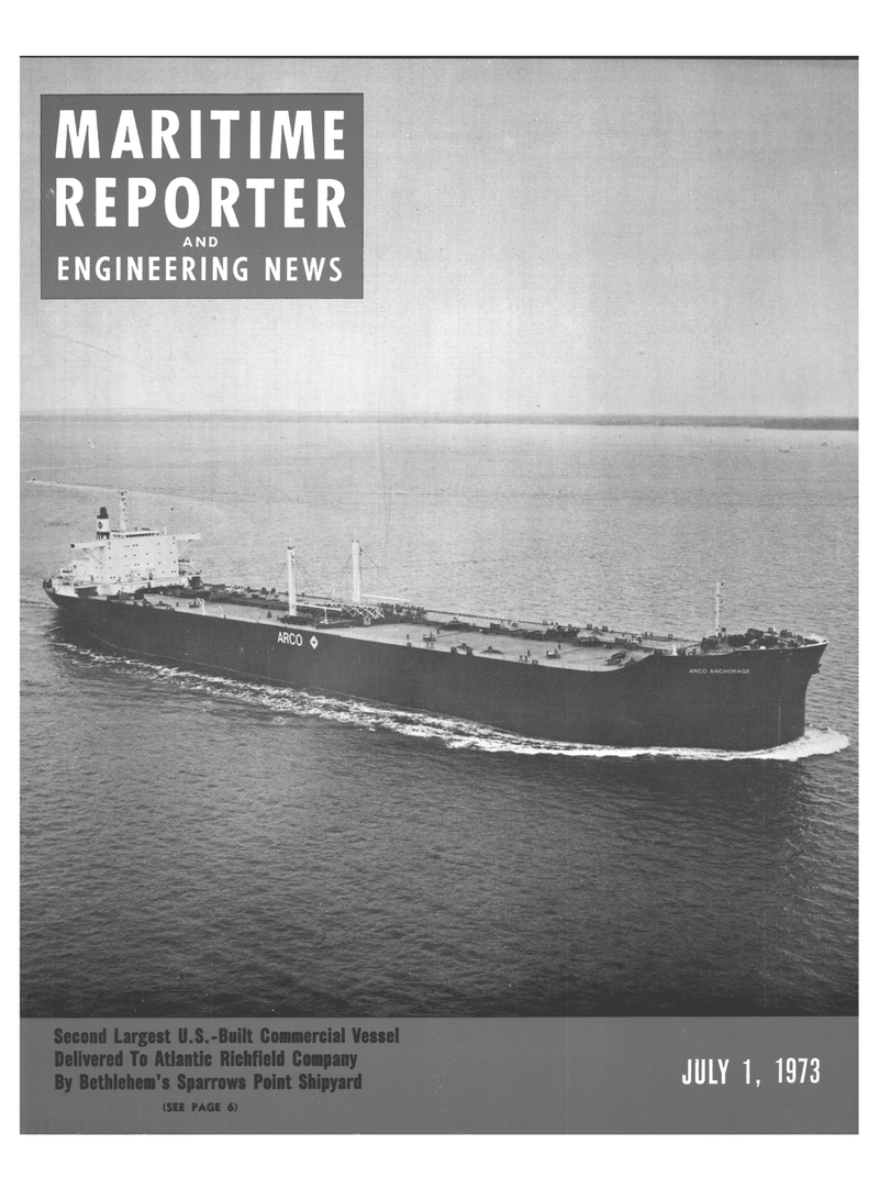 Maritime Reporter Magazine Cover Jul 1973 - 