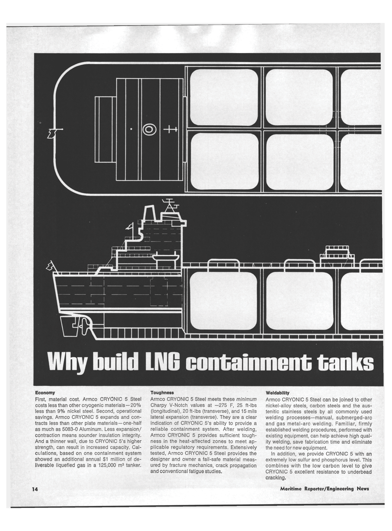 Maritime Reporter Magazine, page 12,  Aug 1973