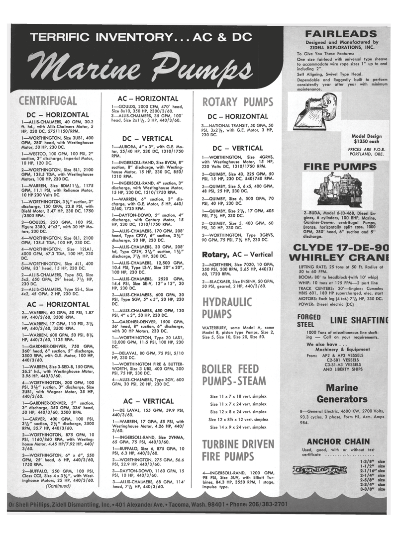 Maritime Reporter Magazine, page 45,  Aug 15, 1973