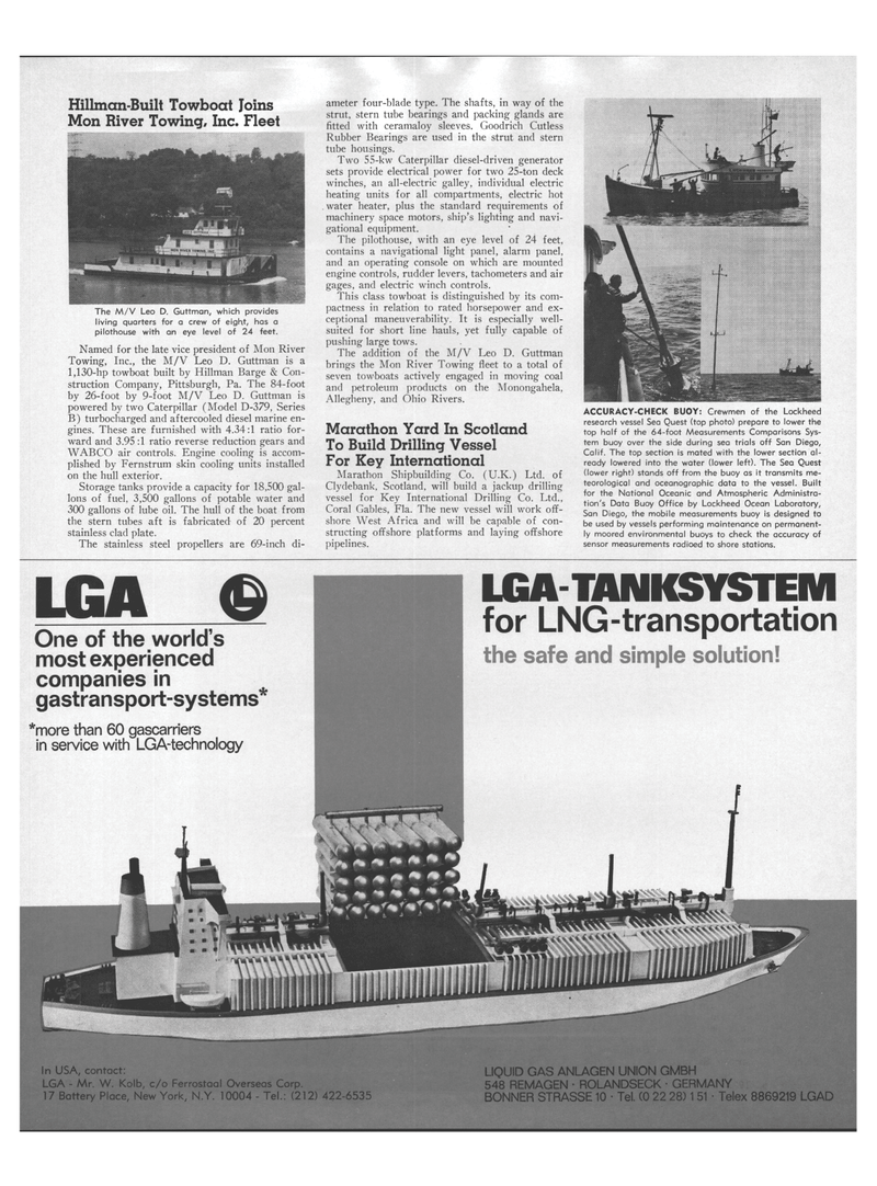 Maritime Reporter Magazine, page 6,  Aug 15, 1973