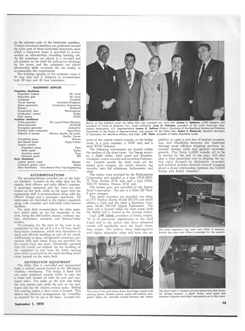 Maritime Reporter Magazine, page 11,  Sep 1973