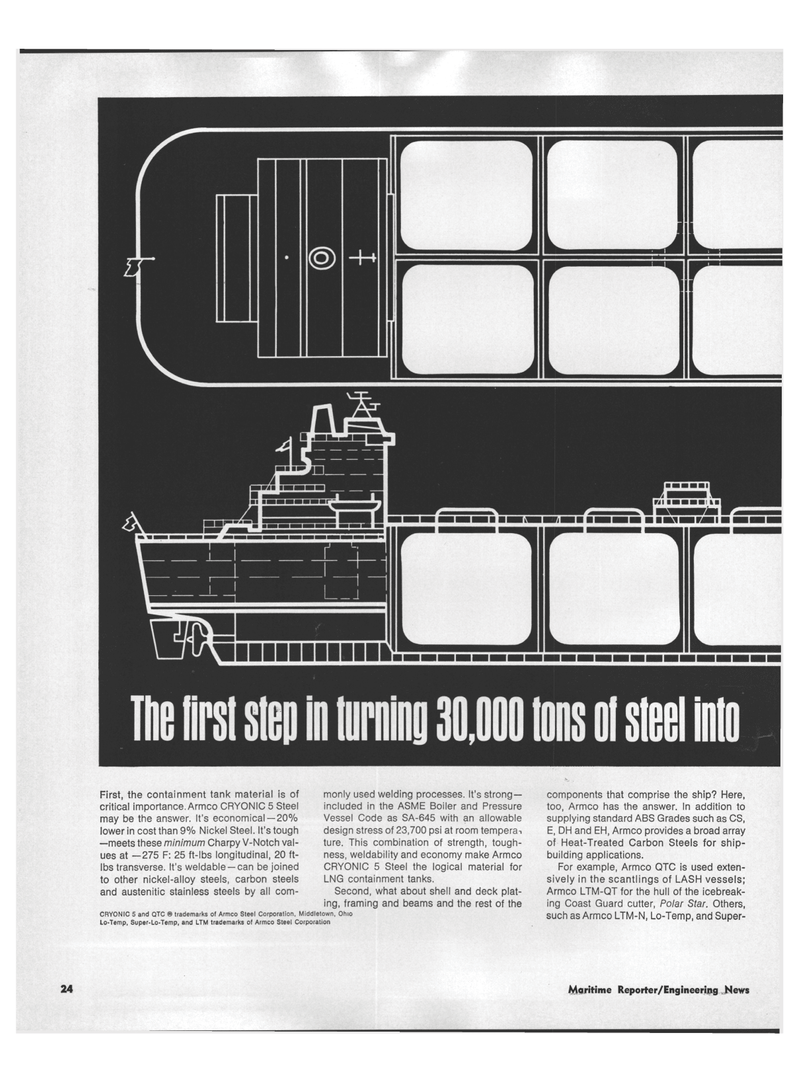 Maritime Reporter Magazine, page 20,  Sep 1973