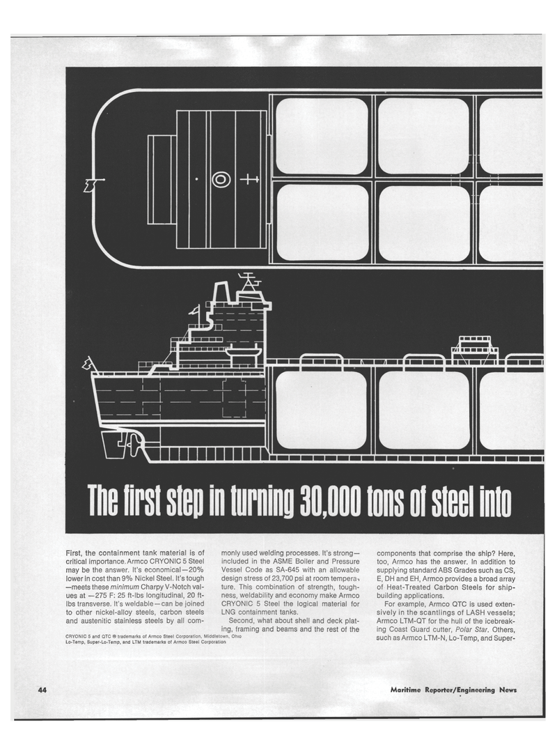 Maritime Reporter Magazine, page 34,  Oct 15, 1973