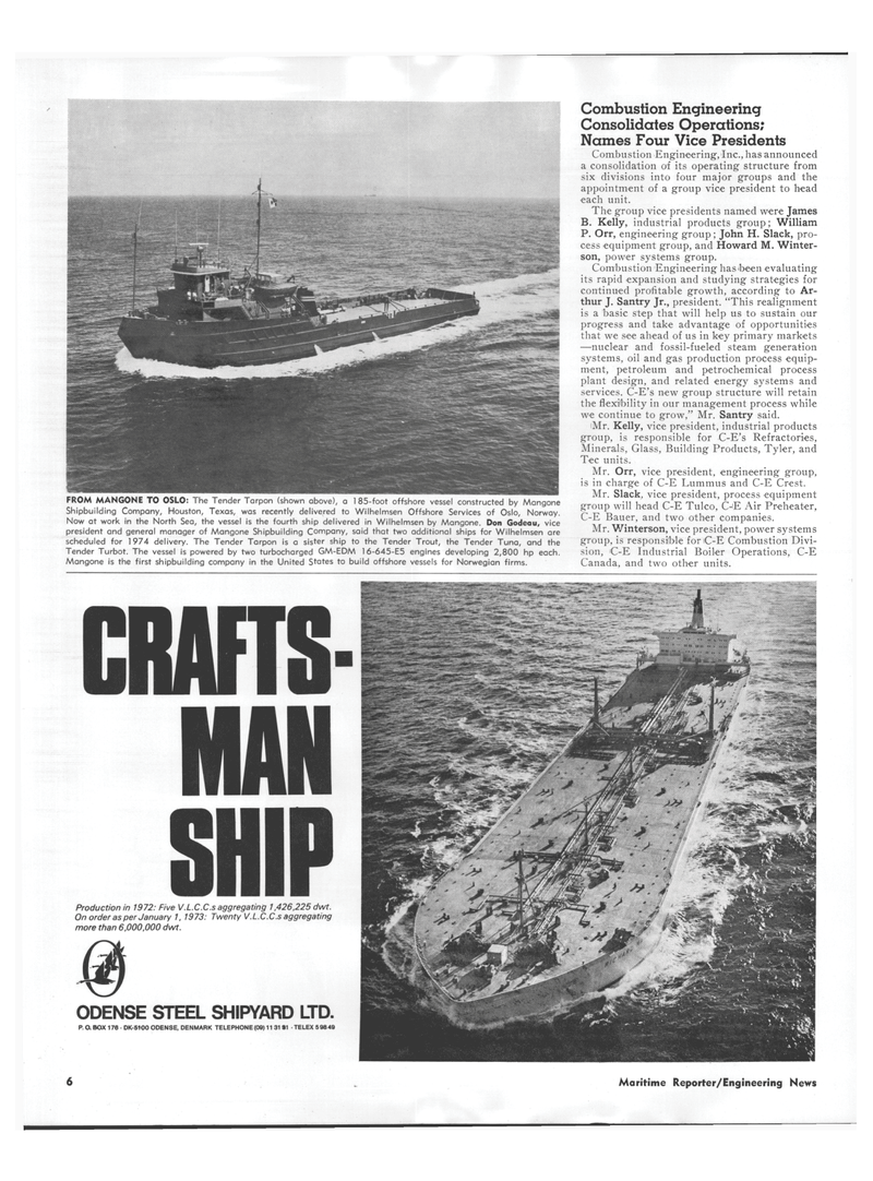 Maritime Reporter Magazine, page 4,  Nov 1973