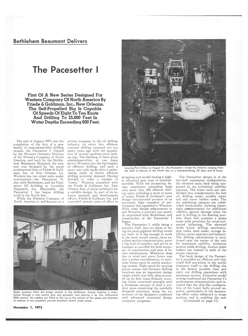 Maritime Reporter Magazine, page 7,  Nov 1973