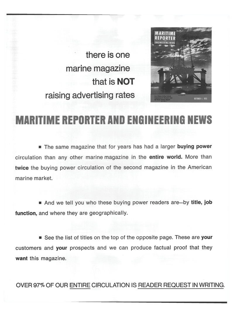 Maritime Reporter Magazine, page 14,  Dec 15, 1973