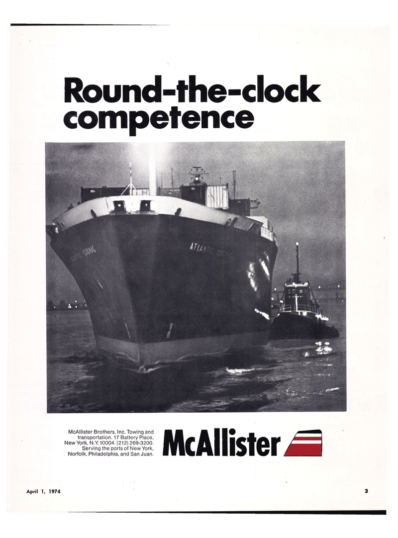 Maritime Reporter Magazine, page 1,  Apr 1974