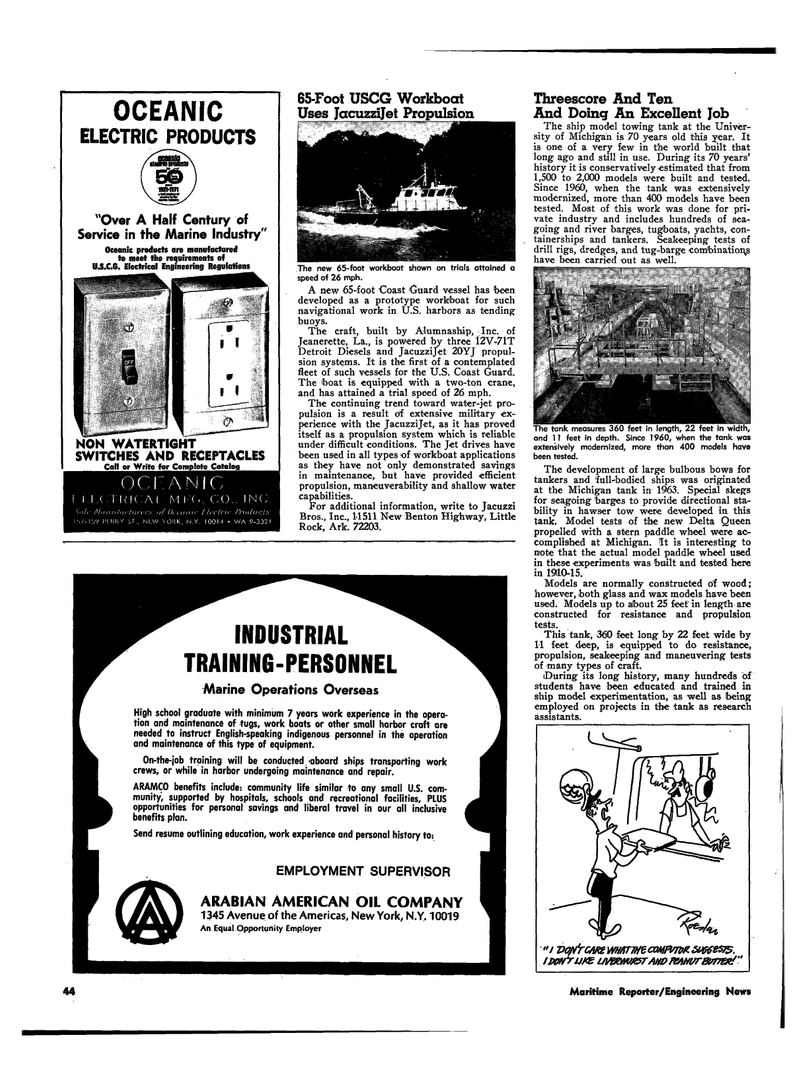 Maritime Reporter Magazine, page 41,  Apr 1974