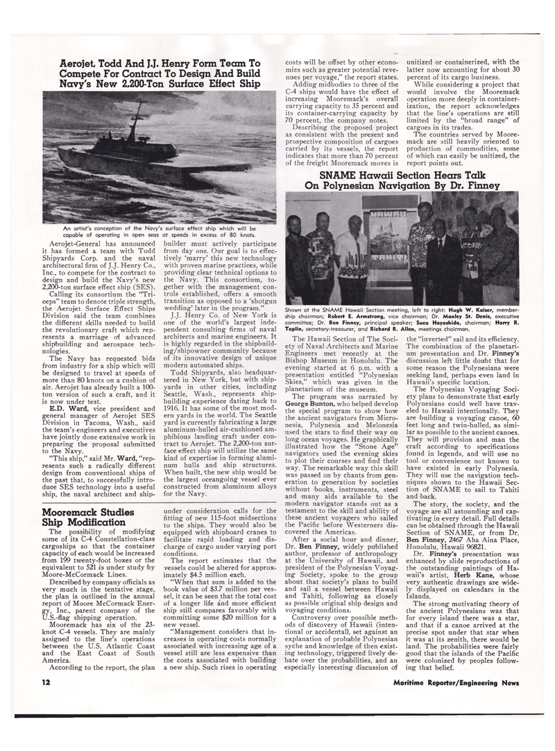 Maritime Reporter Magazine, page 10,  May 1974