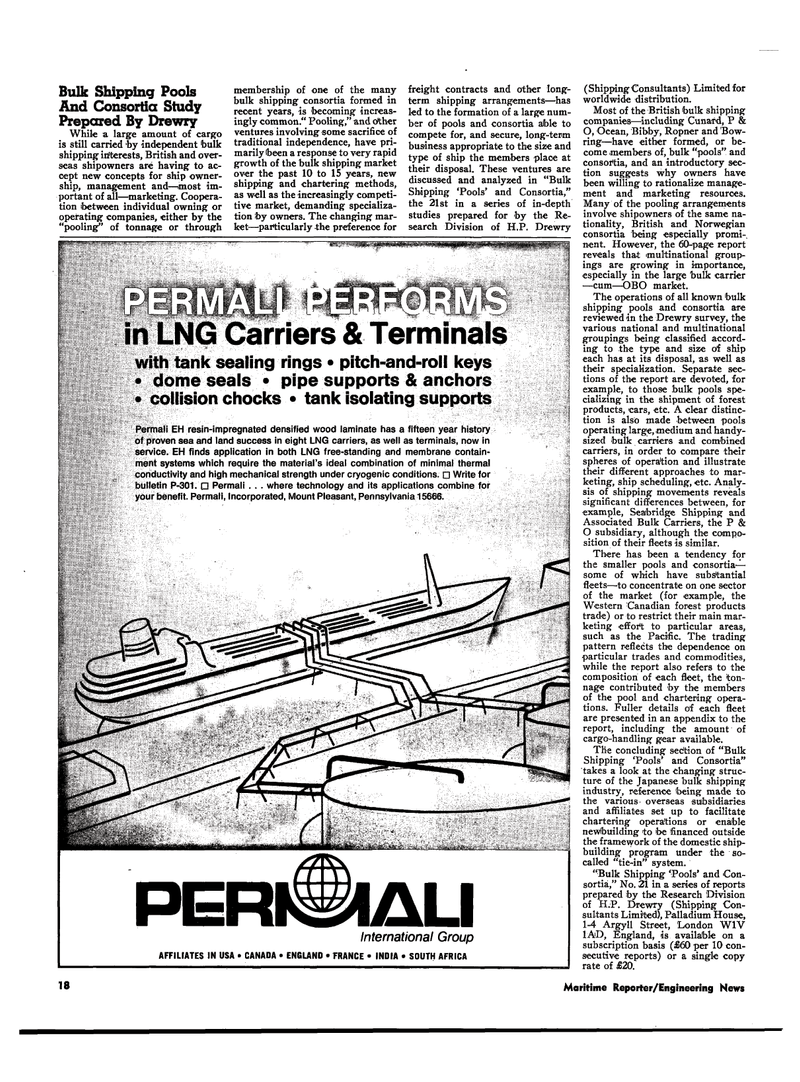 Maritime Reporter Magazine, page 16,  May 1974