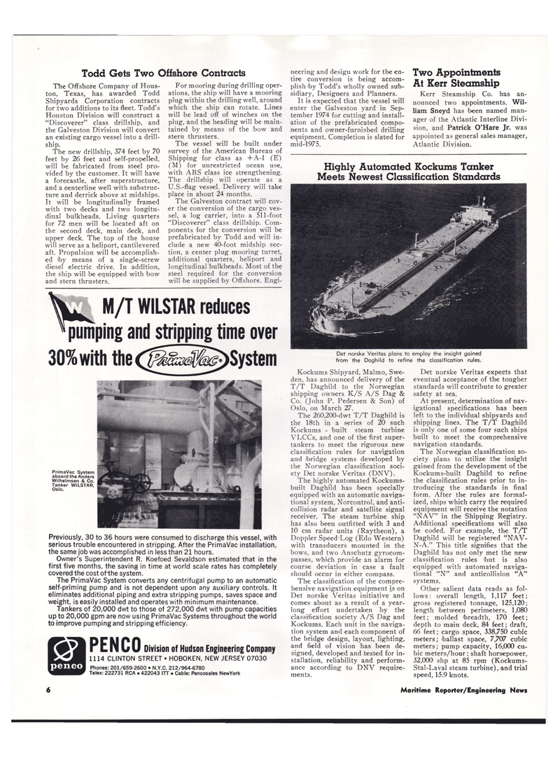 Maritime Reporter Magazine, page 4,  May 1974
