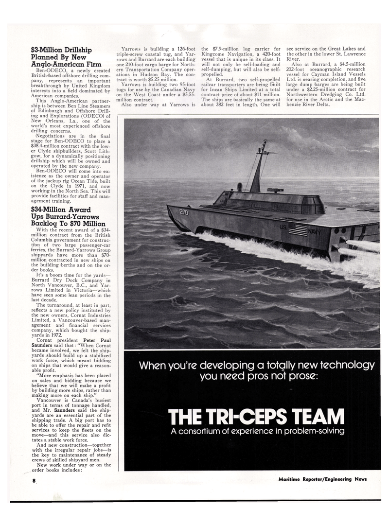 Maritime Reporter Magazine, page 6,  May 1974