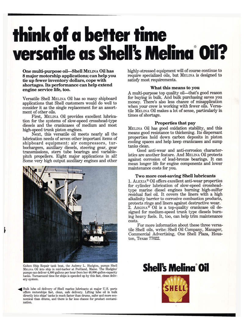 Maritime Reporter Magazine, page 14,  May 15, 1974