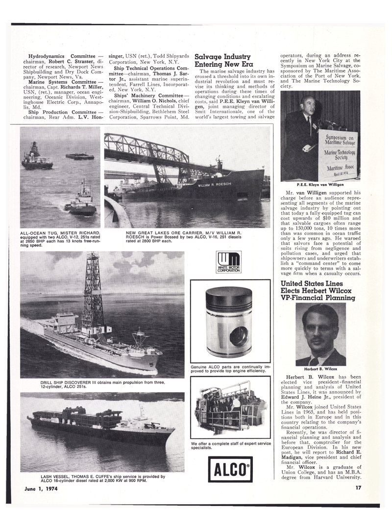 Maritime Reporter Magazine, page 15,  Jun 1974