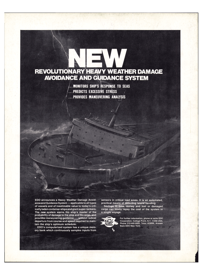 Maritime Reporter Magazine, page 4th Cover,  Jun 1974