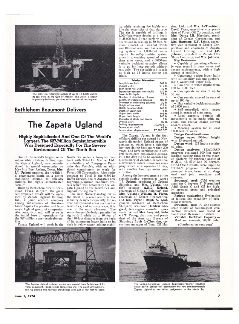 Maritime Reporter Magazine, page 5,  Jun 1974