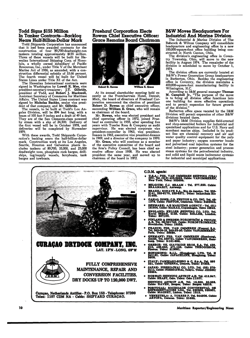Maritime Reporter Magazine, page 8,  Jul 1974