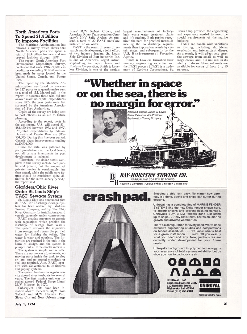 Maritime Reporter Magazine, page 15,  Jul 1974