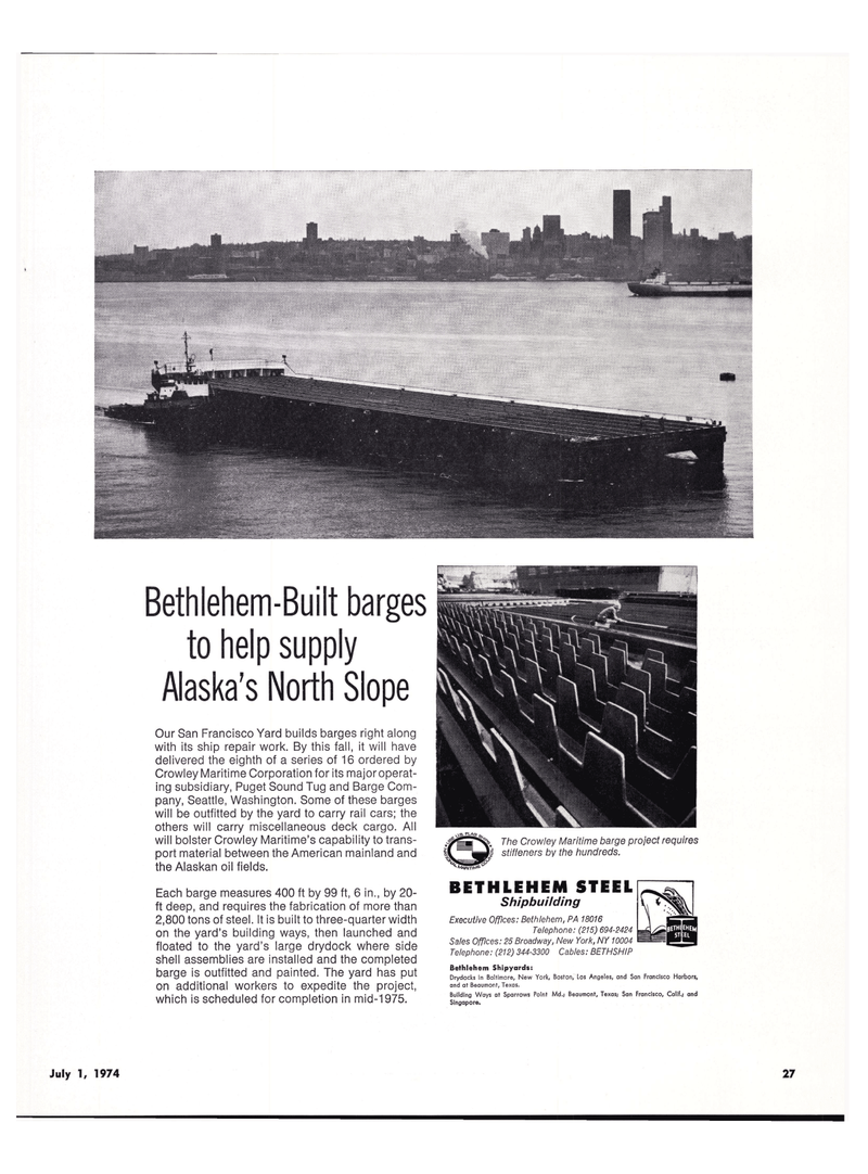 Maritime Reporter Magazine, page 20,  Jul 1974
