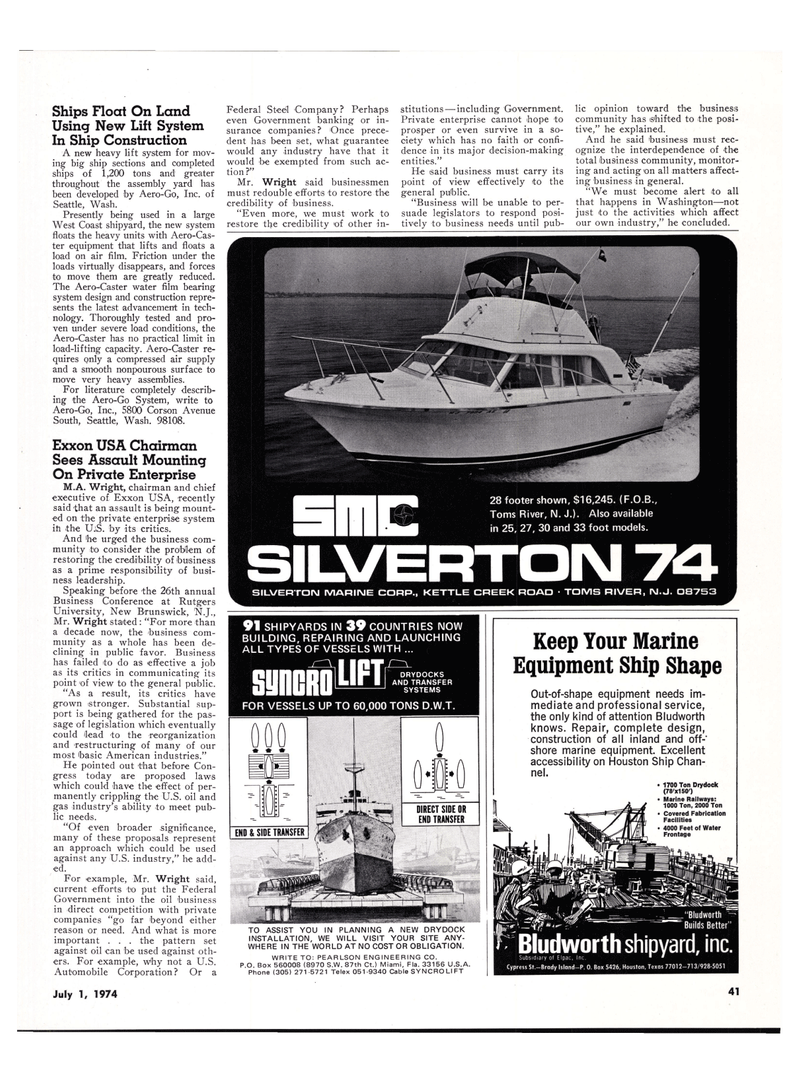 Maritime Reporter Magazine, page 34,  Jul 1974