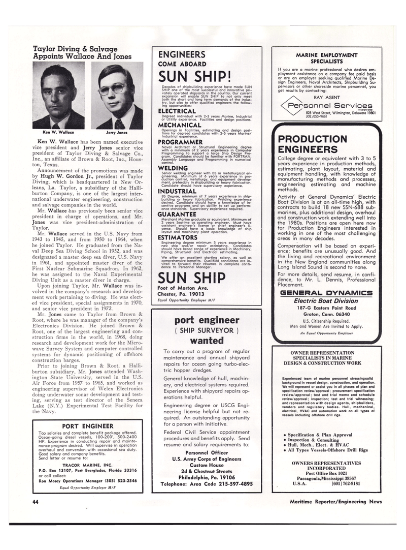 Maritime Reporter Magazine, page 37,  Jul 1974