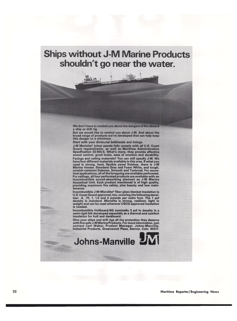 Maritime Reporter Magazine, page 20,  Jul 15, 1974
