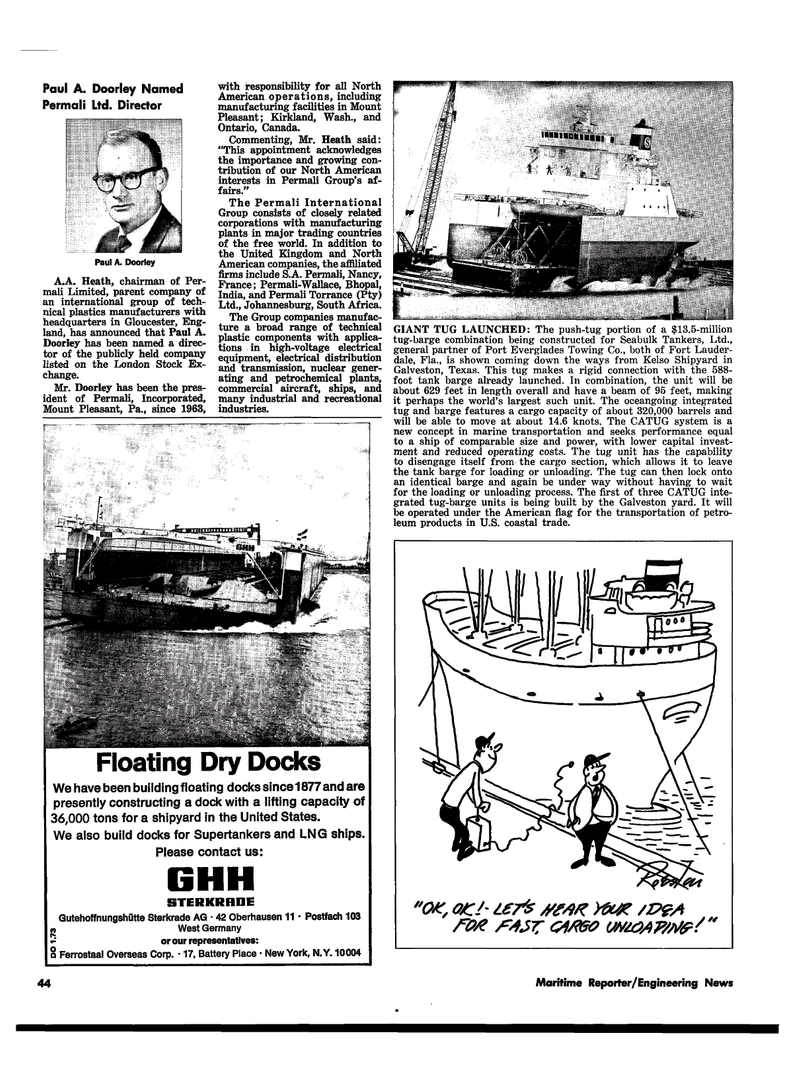 Maritime Reporter Magazine, page 36,  Sep 1974