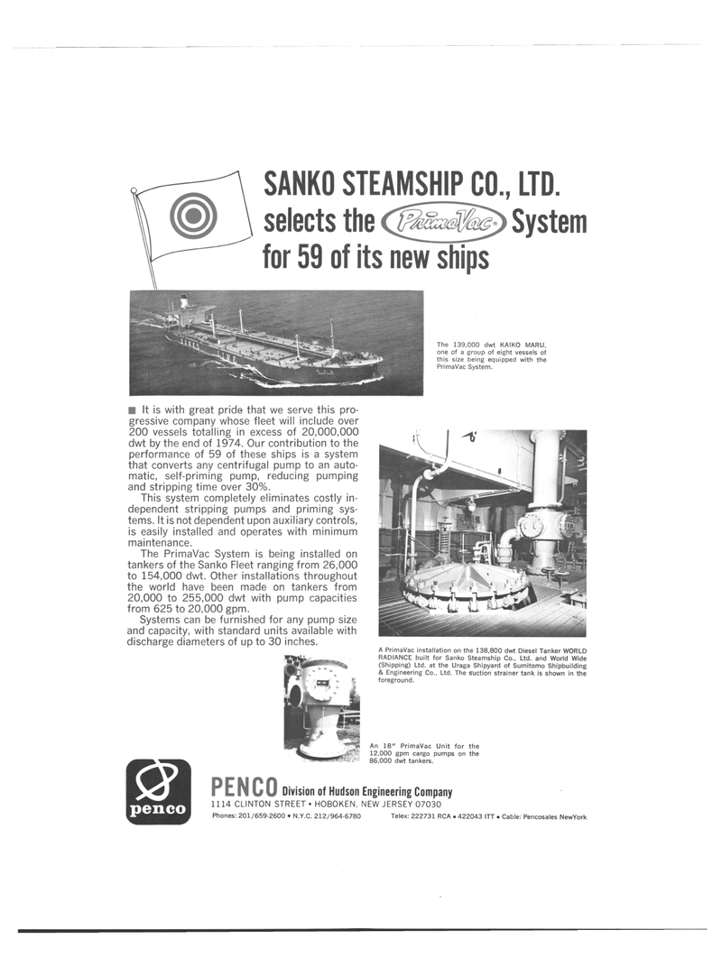 Maritime Reporter Magazine, page 2nd Cover,  Sep 15, 1974