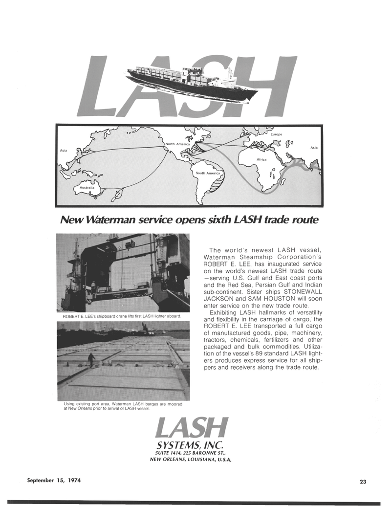 Maritime Reporter Magazine, page 21,  Sep 15, 1974