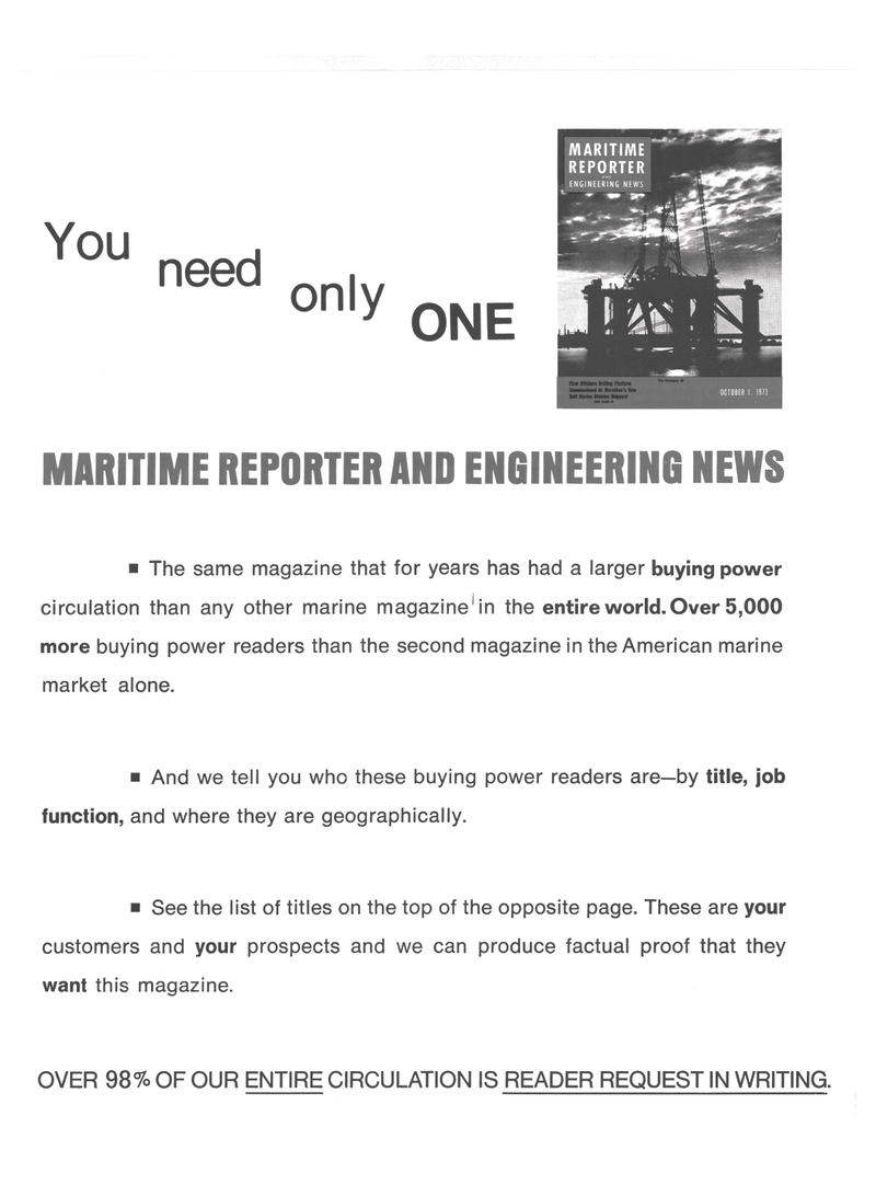 Maritime Reporter Magazine, page 26,  Sep 15, 1974