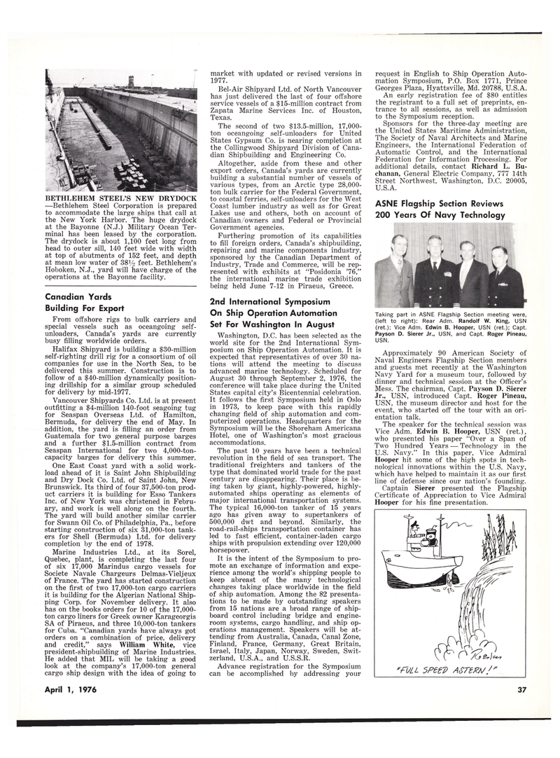 Maritime Reporter Magazine, page 35,  Apr 1976