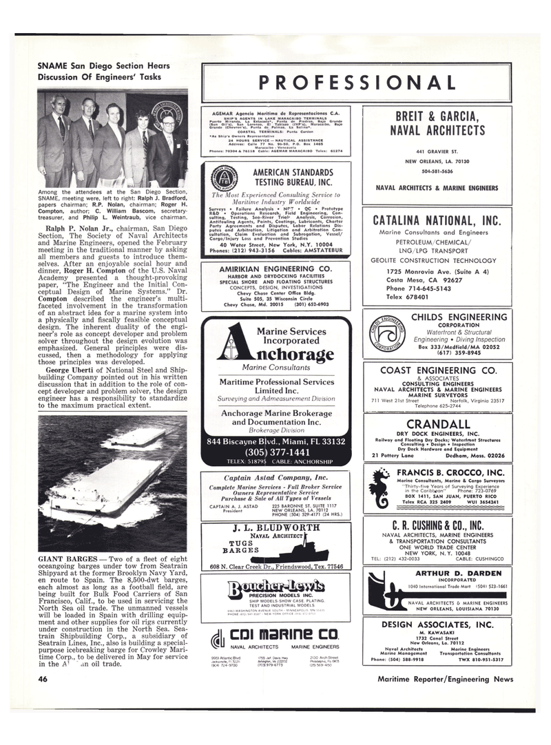 Maritime Reporter Magazine, page 46,  Apr 1976