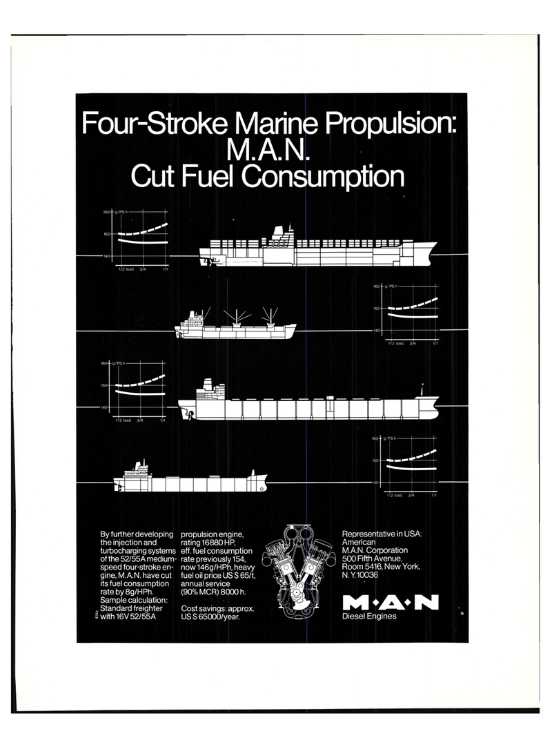 Maritime Reporter Magazine, page 3rd Cover,  Apr 1976