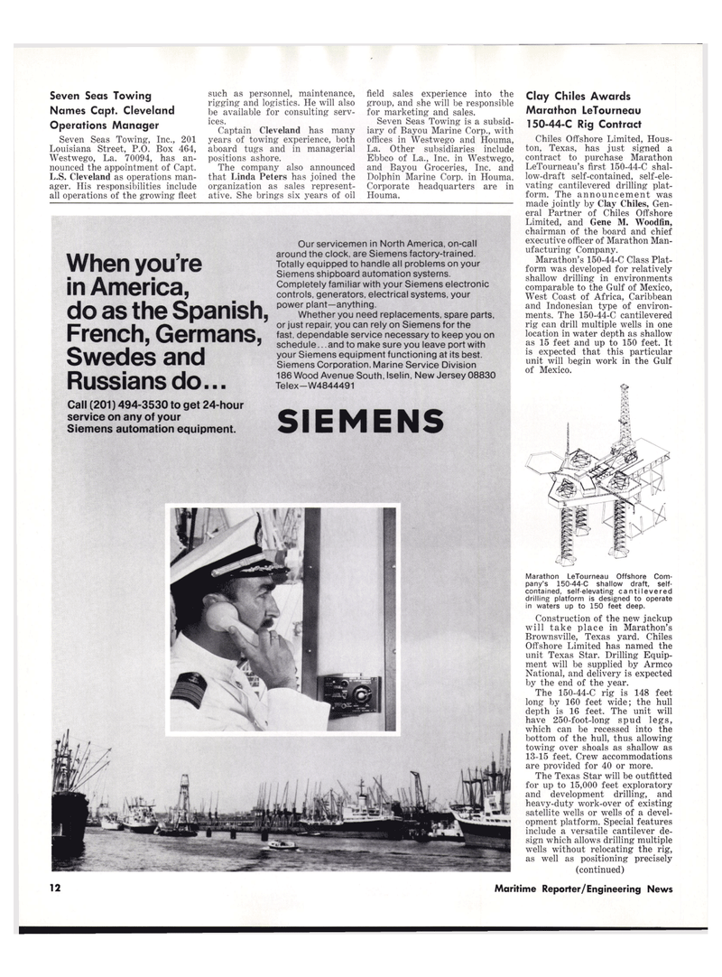Maritime Reporter Magazine, page 10,  Jul 15, 1977
