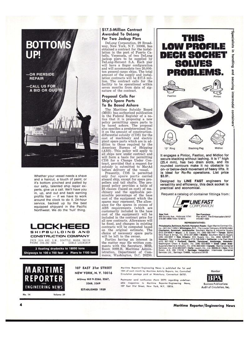 Maritime Reporter Magazine, page 2,  Jul 15, 1977
