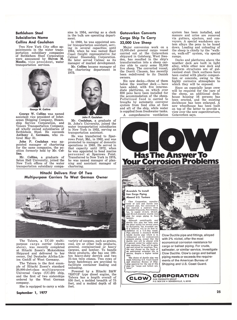 Maritime Reporter Magazine, page 23,  Sep 1977