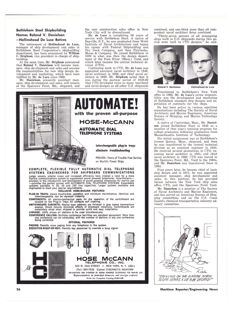 Maritime Reporter Magazine, page 20,  Sep 15, 1977