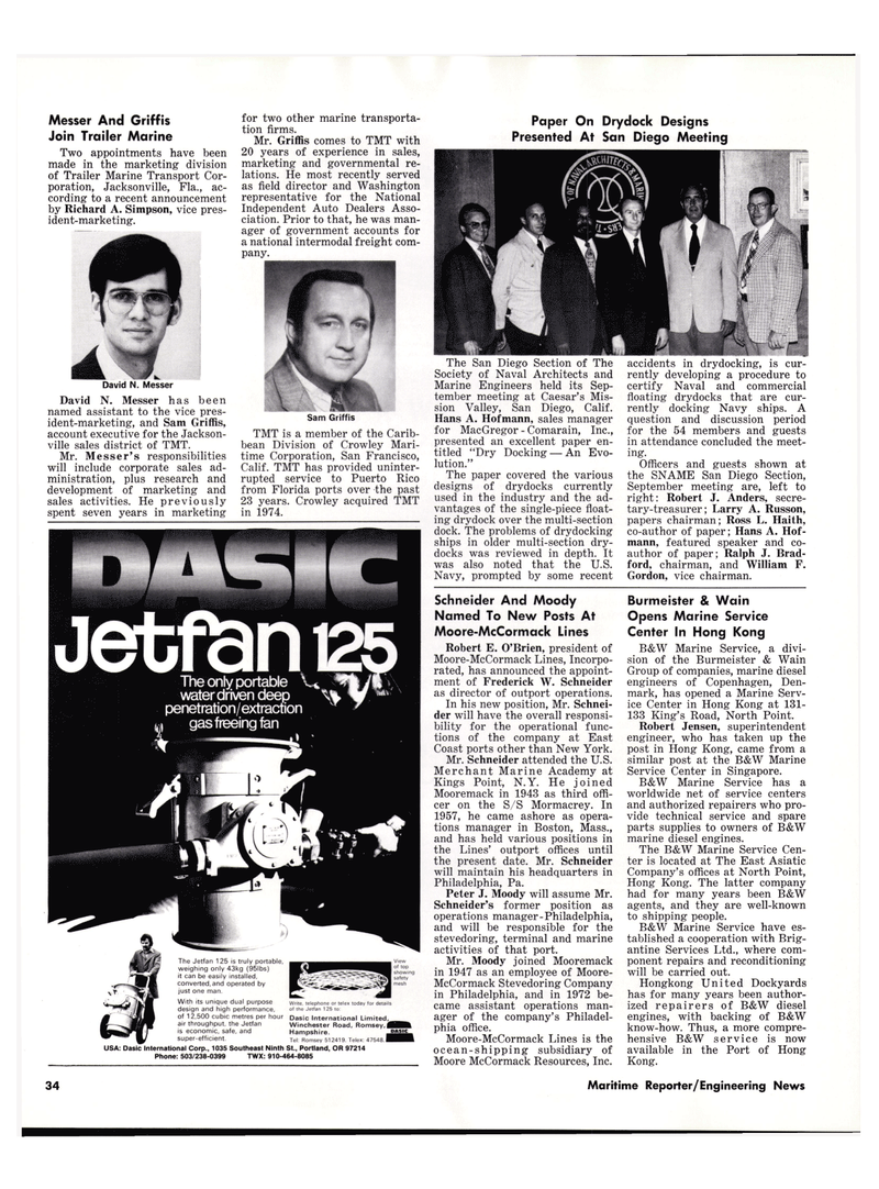 Maritime Reporter Magazine, page 32,  Oct 15, 1977