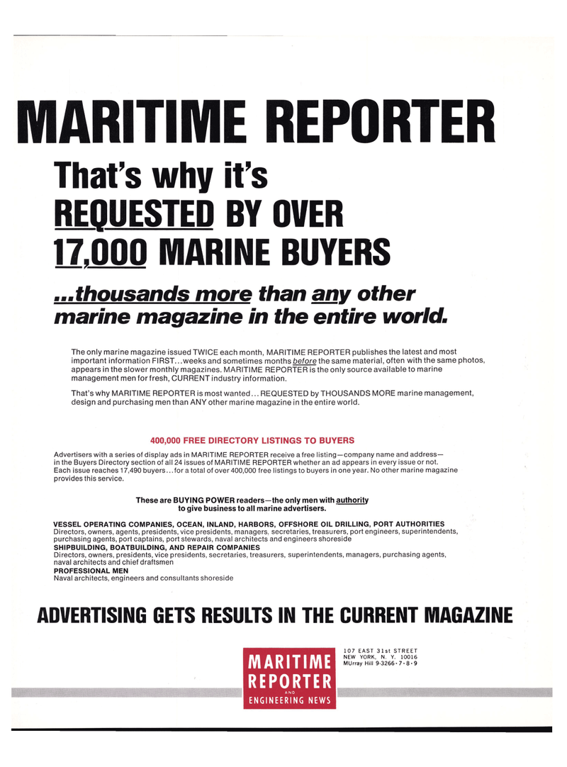 Maritime Reporter Magazine, page 37,  Oct 15, 1977