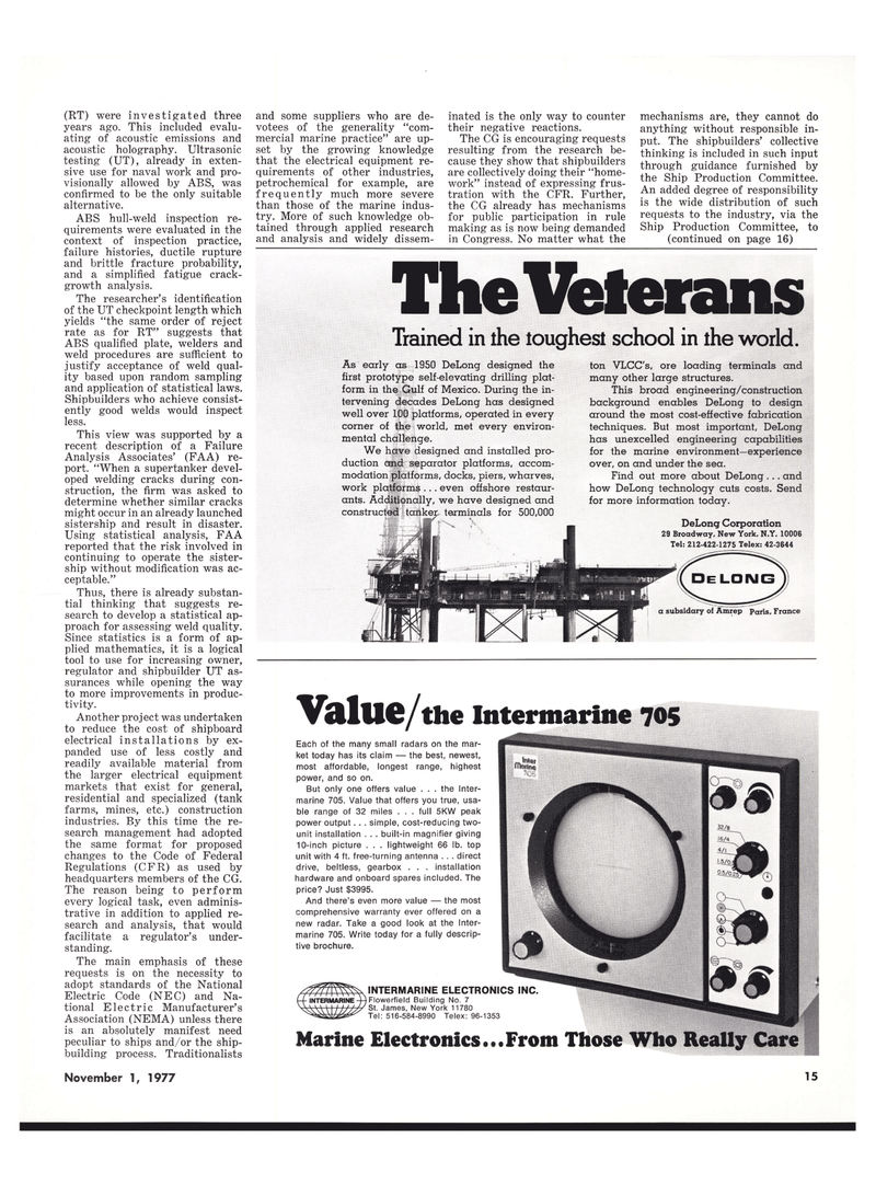Maritime Reporter Magazine, page 15,  Nov 1977