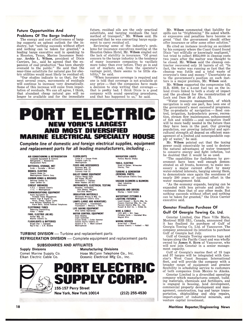 Maritime Reporter Magazine, page 18,  Nov 1977