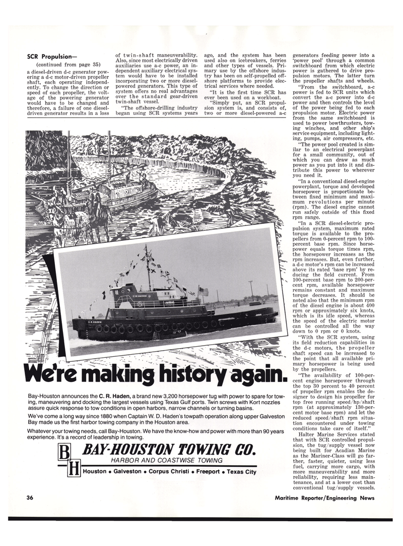 Maritime Reporter Magazine, page 36,  Nov 1977