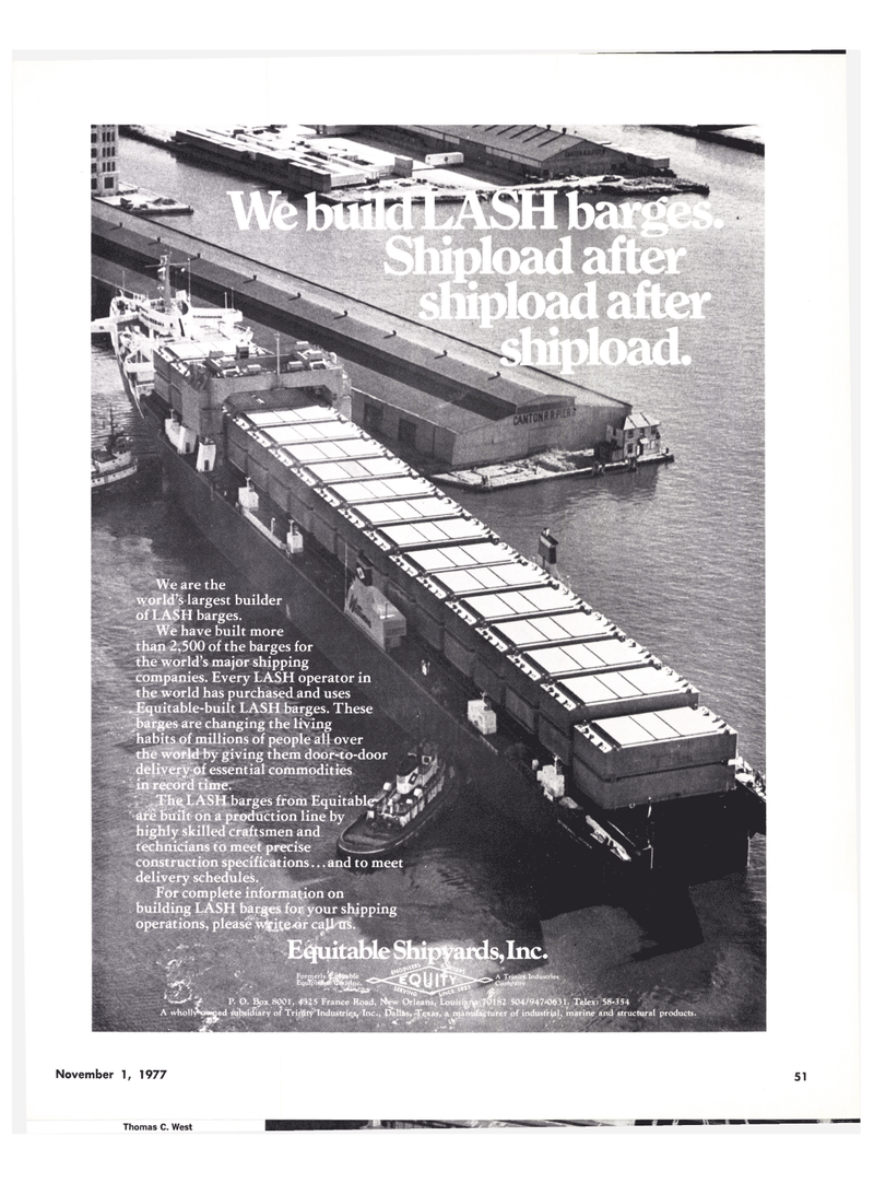 Maritime Reporter Magazine, page 51,  Nov 1977
