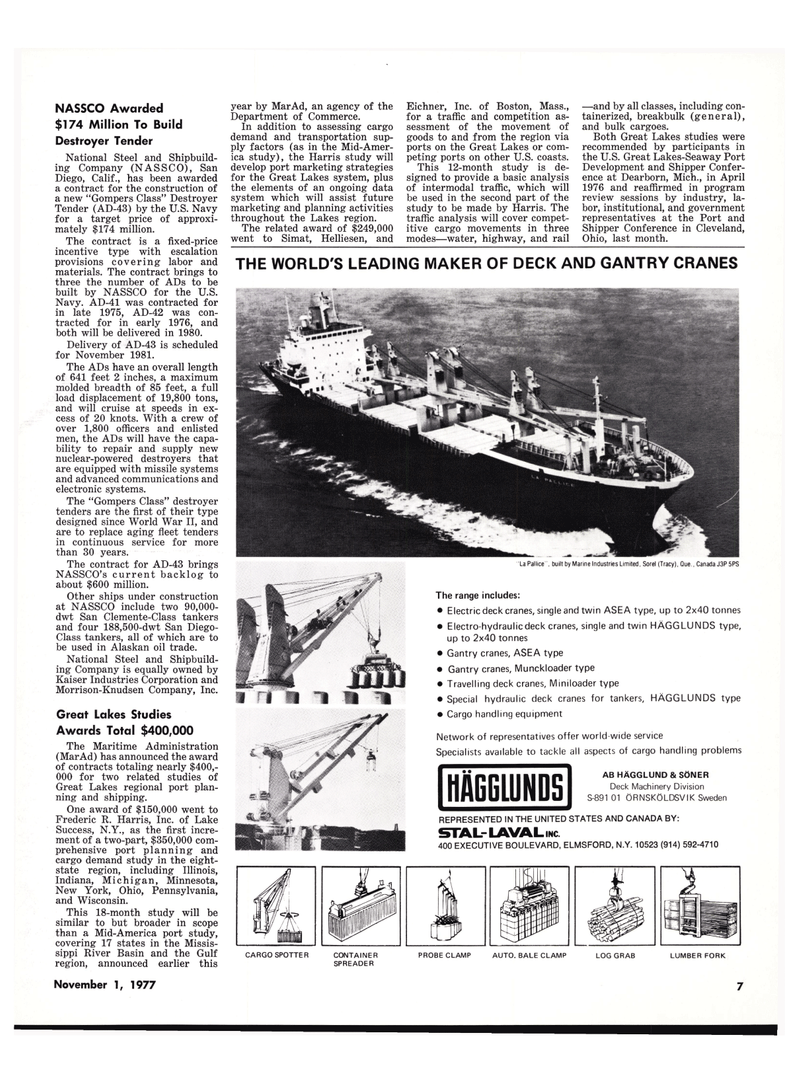 Maritime Reporter Magazine, page 5,  Nov 1977